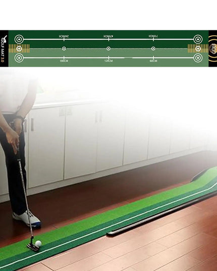 Golf Putting Indoor Golf Hitting Mat Green Mat Golf Practice Training Aid Equipment for Home Outdoor Backyard Golf Practice