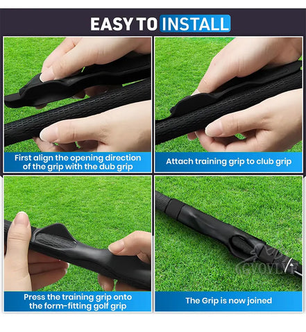 1pc Golf Club Training Grip Golf Training Aid Posture Correction Practice Alignment Posture Correction Practice Alignment