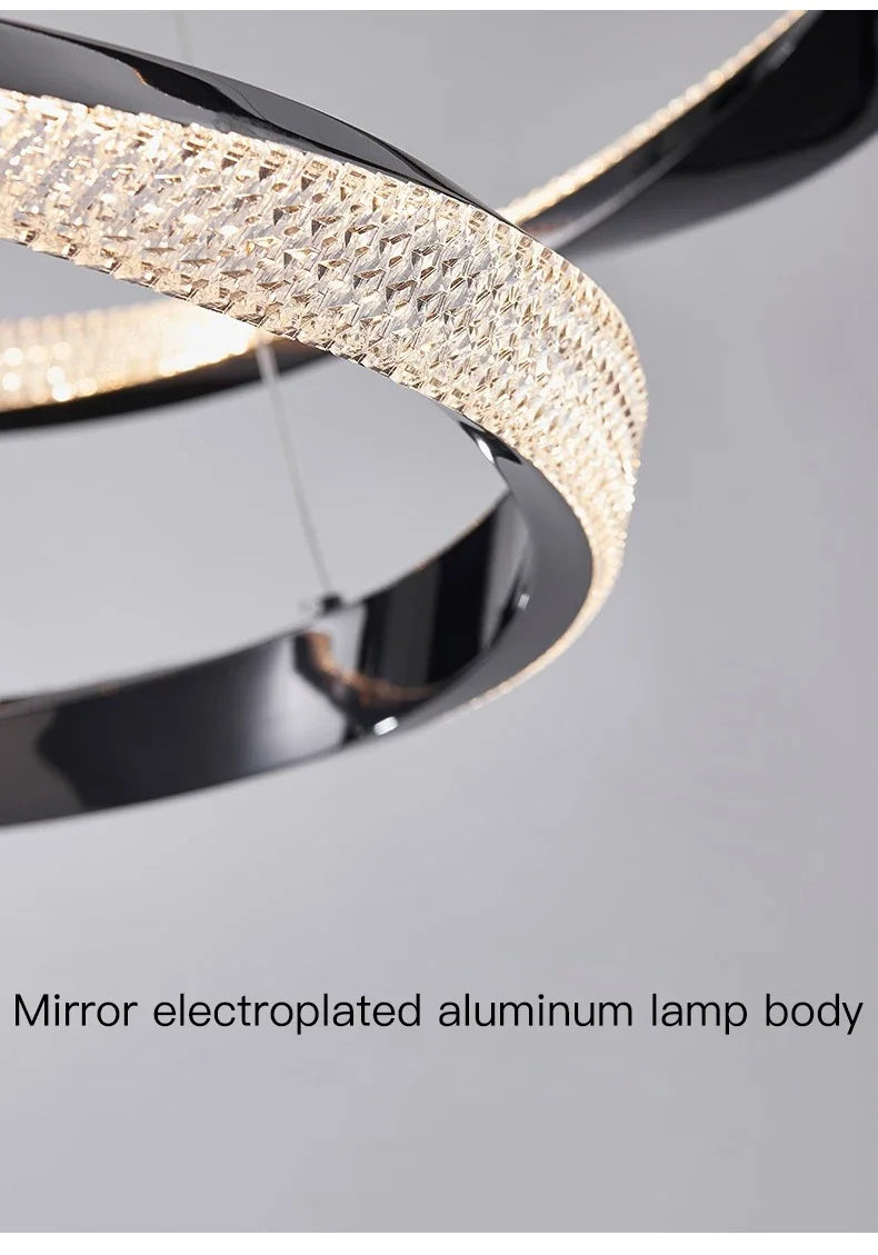 Modern Light Luxury Villa LED Chandelier Italian Art Living Room Hotel Restaurant Kitchen Home Decoration Lighting Fixtures