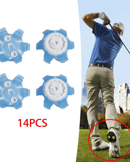 14Pcs Golf Shoe Spikes Durable Golf Shoe Replacements TPU for Women Men