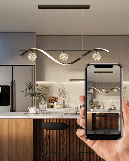 New Modern Led Chandelier For Living Room Dining Room Kitchen Ceiling Pendant Lights Nordic Minimalist Dining Tables Lamps