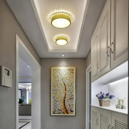 Modern Led Chandelier 12w Small Round Ceiling  Lamp For Living Room Dining  Kitchen Corridor Aisle Star  Lights