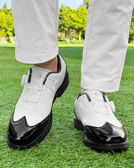 New Men's Golf Shoes Are Easy To Put On And Take Off. Made Of Genuine Leather Material, They Are Non Slip And Casual Sports Shoe