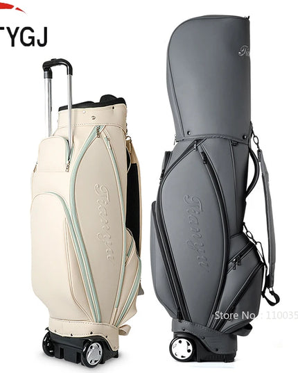 TTYGJ Golf Bag Lightweight Waterproof Stand Package with Wheel Men Women High Capacity Golf Cart Club Standard Bags