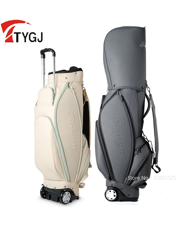 TTYGJ Golf Bag Lightweight Waterproof Stand Package with Wheel Men Women High Capacity Golf Cart Club Standard Bags