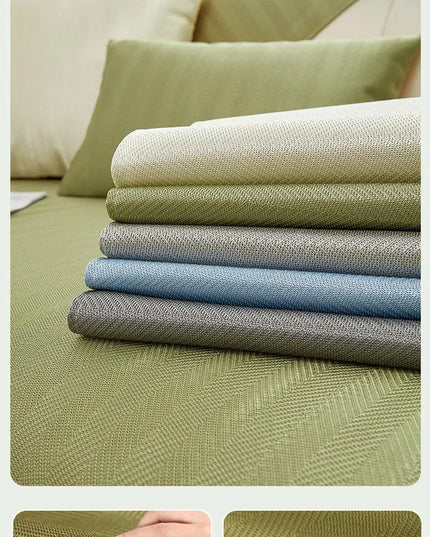 Ice Silk Sofa Cushion Summer Summer Cool Cushion Cushion 2023 New Anti slip Backrest Full Cover Cloth Towel Set