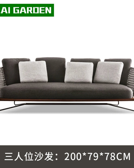 Lounge Terrace Sofa 3 Person Balcony Outdoor Sofa Garden Single Muebles De Jardin De Exterior Outdoor Patio Furniture