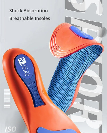 Sport Orthopedic Insoles for Feet Men Women EVA Breathable Shock Absorption Shoes Insole for Running Basketball Sport Care Pads
