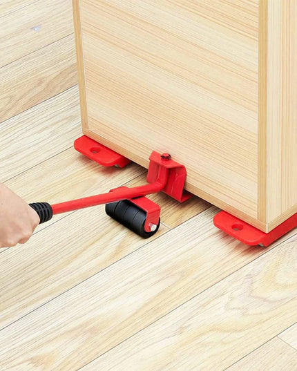 Professional Furniture Mover Tool Set Heavy Stuffs Transport Lifter Wheeled Mover Roller with Wheel Bar Moving Hand Device