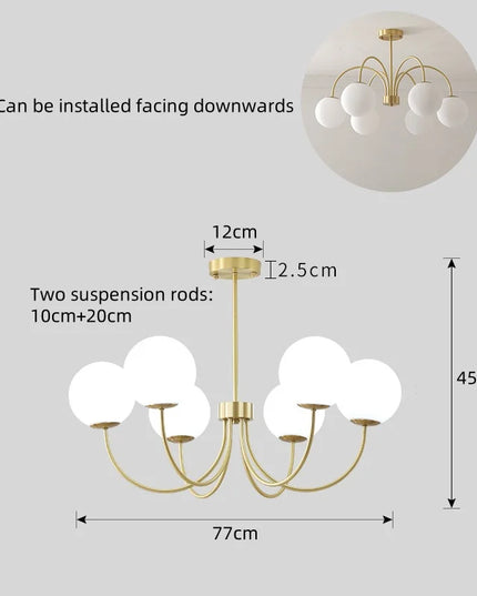 Modern E27 LED Chandelier Light  For Living Room Bedroom Dining Table Kitchen Study Ceiling Pendant Lamps Lustre Home Decoration