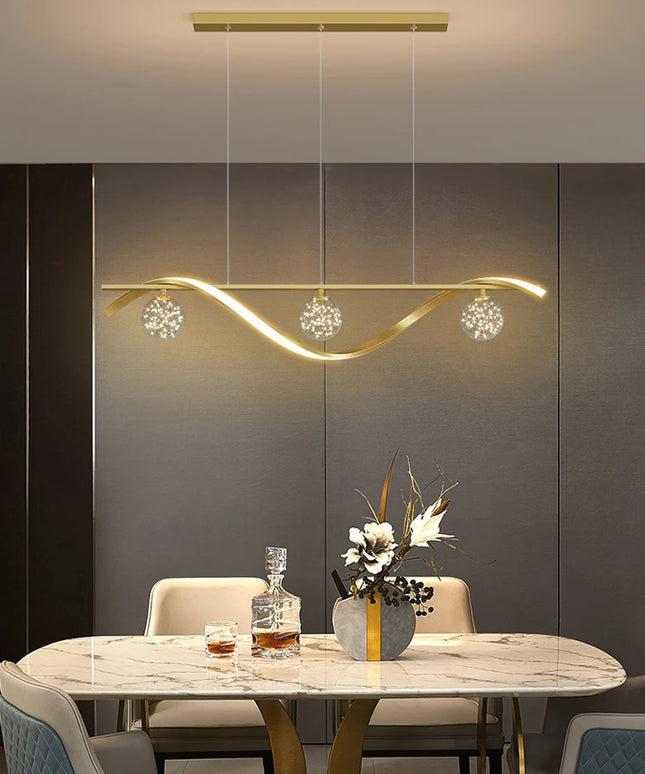 Modern LED Chandelier for Living Room Dining Room Glass Ball Kitchen Lamp Home Decor Lighting Novelty Nordic LED Hanging Lights