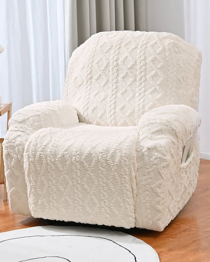 4/6/8pcs a set, double-sided jacquard braid Chivas sofa cover, elastic soft sofa recliner cover decorative protection