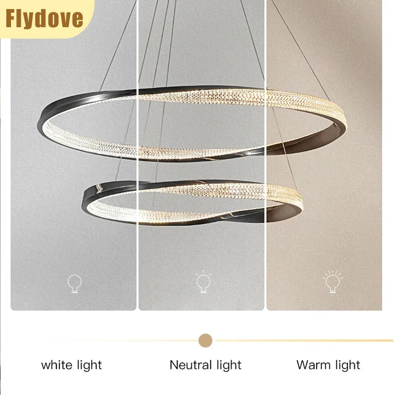 Modern Light Luxury Villa LED Chandelier Italian Art Living Room Hotel Restaurant Kitchen Home Decoration Lighting Fixtures