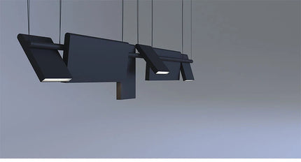 Modern danish Chandelier Design Rotatable Black Led minimalist light Dining Room Decor Led Lamp Bar Loft coffee tables lights