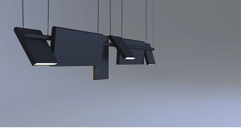 Modern danish Chandelier Design Rotatable Black Led minimalist light Dining Room Decor Led Lamp Bar Loft coffee tables lights