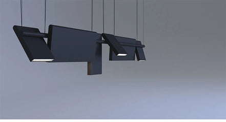 Modern danish Chandelier Design Rotatable Black Led minimalist light Dining Room Decor Led Lamp Bar Loft coffee tables lights