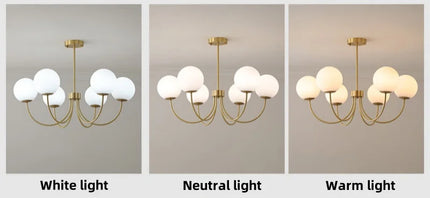 Modern E27 LED Chandelier Light  For Living Room Bedroom Dining Table Kitchen Study Ceiling Pendant Lamps Lustre Home Decoration
