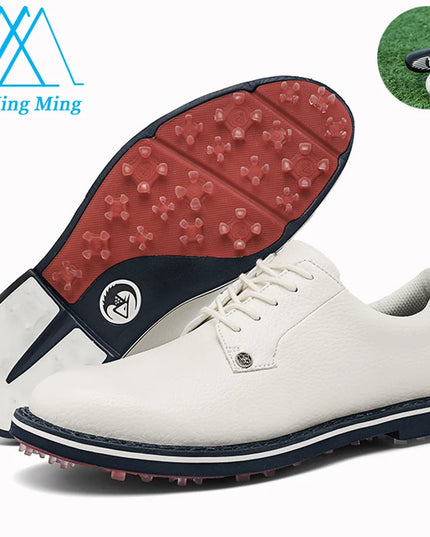Golf Shoes For Men 2024 New White Professional Waterproof Non-slip Spikeless Outdoor Leisure Walking Training Golfer Sneakers