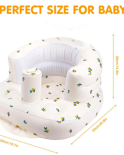 Children Inflatable Sofa,Inflatable Baby Sofa for Babies 3 Months & Up,Baby Seats for Infants, Blow Up with Built in Air Pump