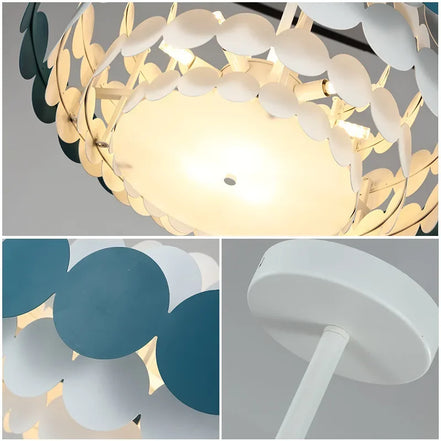 Modern Creative Dining Room Chandelier LED Colorful Hanging Light Bedroom Home Indoor Minimalist Living Room Pendant Lights