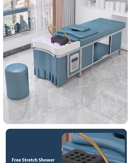 Ergonomic Lounge Shampoo Bed Portable Nordic Fashion Modern Hair Shampoo Bed Comfortable Trendy Cadeira De Barbearia Furniture