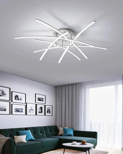 Modern Led Chandeliers Light for Living Dining Room Bedroom Study Room New Matte White Led Chandelier Fixture Ceiling Lamps