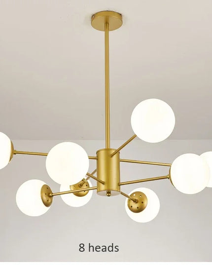Modern Glass led Chandelier Lighting Ceiling Chandeliers Light For Dining Living Room Bedroom Kitchen Indoor Lustre Fixture Lamp