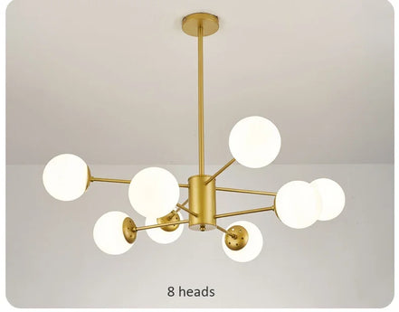 Modern Glass led Chandelier Lighting Ceiling Chandeliers Light For Dining Living Room Bedroom Kitchen Indoor Lustre Fixture Lamp