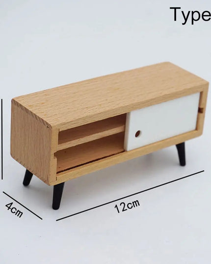 1:12 Scale Sofa Bed Wardrobe TV Cabinet Micro  Scene Model Dollhouse Miniature Furniture Playing House Landscape Dolls Accessory