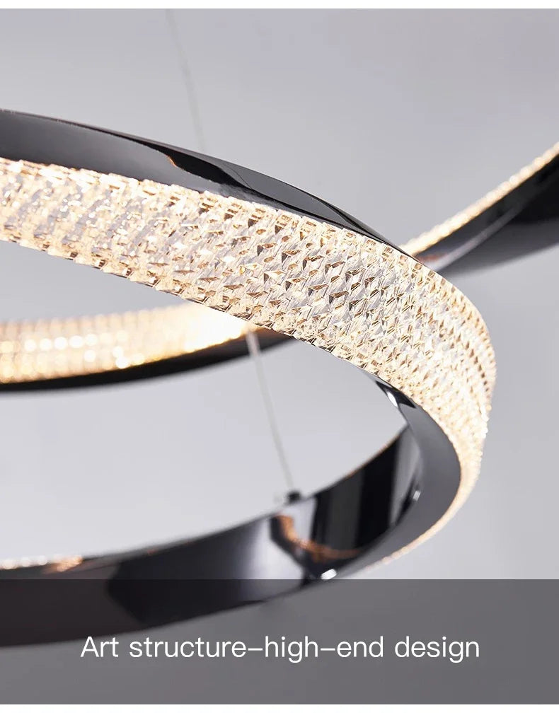 Modern Light Luxury Villa LED Chandelier Italian Art Living Room Hotel Restaurant Kitchen Home Decoration Lighting Fixtures