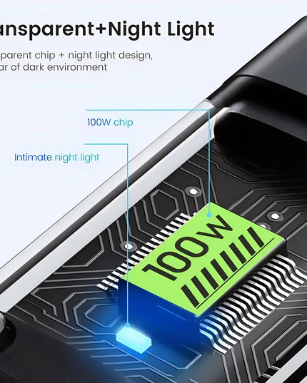 3 in 1 100W USB A Cable Fast Charging Micro USB Data Cord Phone Charger Quick Charge Cable For iPhone Samsung Xiaomi Huawei