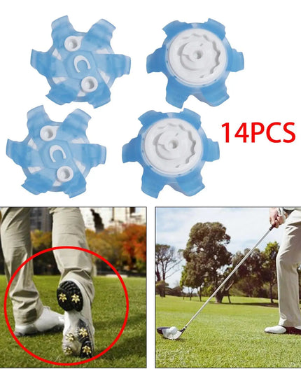 14Pcs Golf Shoe Spikes Durable Golf Shoe Replacements TPU for Women Men