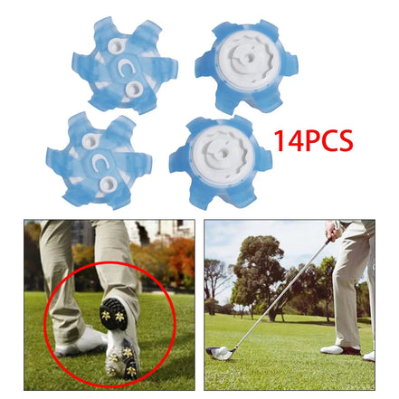 14Pcs Golf Shoe Spikes Durable Golf Shoe Replacements TPU for Women Men