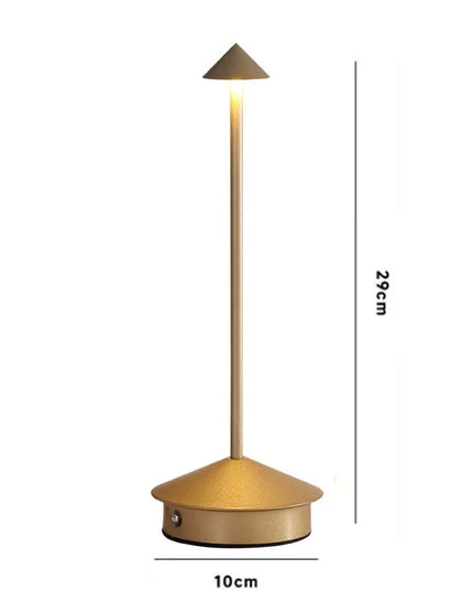 Cordless Table Lamps Rechargeable LED Desk Lamp Outdoor Waterproof Portable Touch Dimmable NightLight for Restaurant DiningHome