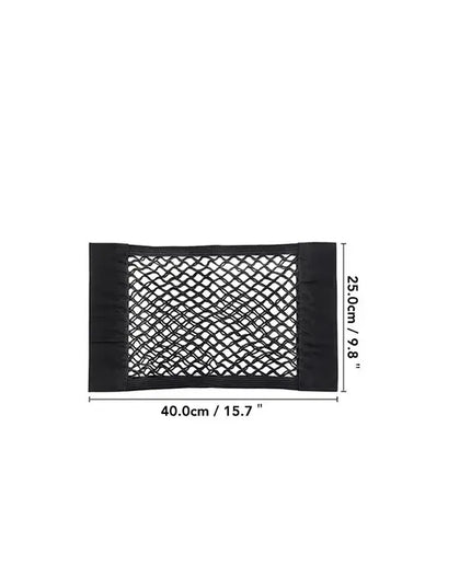 1pc Universal Car Storage Bag Double Mesh Trunk Storage Net Car Built-in Storage Bag with Car Fire Extinguisher Fixed Net