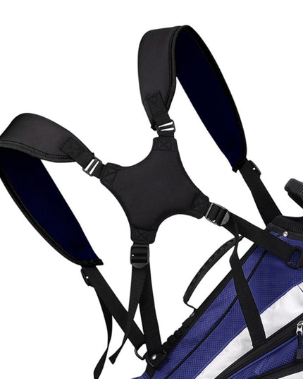 G92F Golf Bag Backpack Straps Thicken Padded Golf Carrying Bag Strap Adjustable Black Double Shoulder Straps Easy to Use