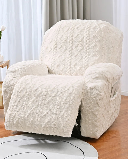 4/6/8pcs a set, double-sided jacquard braid Chivas sofa cover, elastic soft sofa recliner cover decorative protection