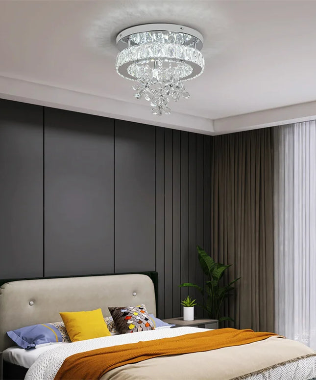 Modern Chandelier For Bedroom Dining Room Led Ceiling Light With Remote Control Hanging Lighting Fixtures Home Decoration Lustre