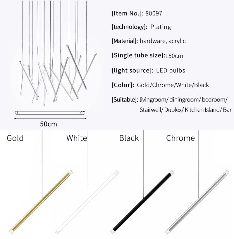 Modern Home Decoration Led Ceiling Chandelier Kitchen Stairs Lighting Lamp Living Room Decor Designer Chandeliers Dining Loft