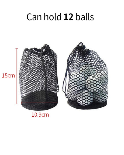 Golf Sports Mesh Net Bag Nylon Golf Tennis 12/25/50 Ball Carrying Drawstring Pouch 1pcs Golf Bags Golf Accessories