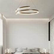 Modern LED spiral chandelier is suitable for living room dining room bedroom study villa home decoration lighting room decoratio