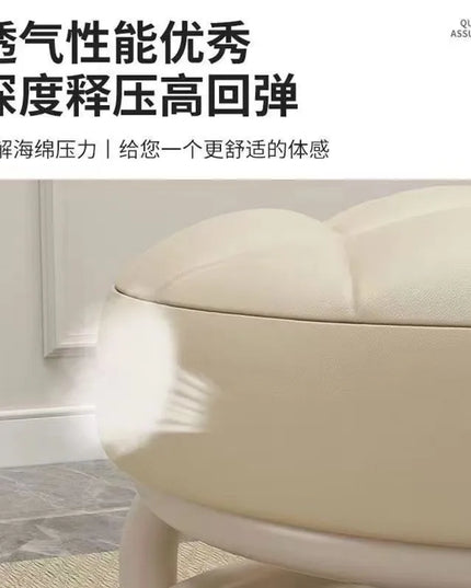 Pulley, Low Stool, Universal Wheel, Small Stool, Seat with Wheels, CHILDREN'S Multi-functional Shoe Changing Stool, round Stool