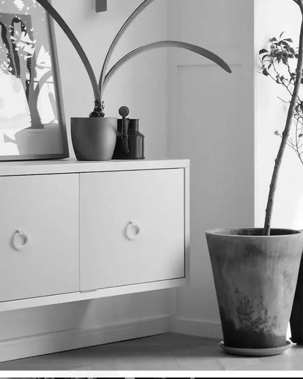 Handles Drawer Cabinet Furniture Kitchen Handles for Cabinet Knob Door Drawer Furniture Kitchen Knob Simplicity Fuji White