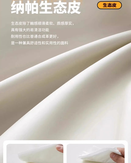 Cloud Retractable Sofa French Cream Wind Straight Row Multi-functional Reclining And Sleeping Leather Electric Sofa