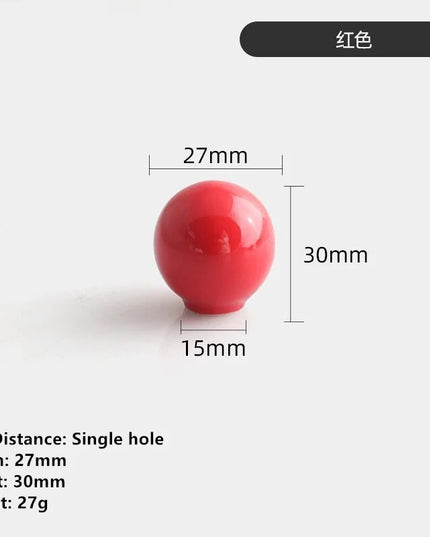 Handles Drawer Cabinet Furniture Kitchen Handles for Cabinet Knob Door Drawer Knob Colour Ceramics Rotundity Single Hole