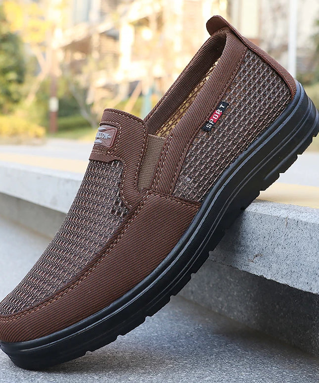 Men's Fashionable Solid Woven Knitted Running Shoes - Lightweight, Breathable and Non-Slip - Perfect Sports Shoes for Outdoor Activities