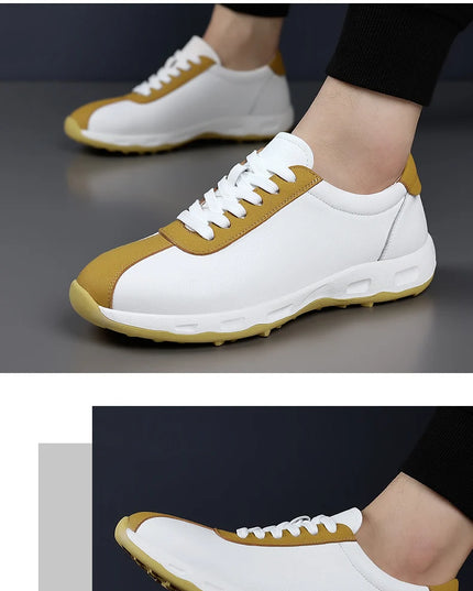 2025 Professional Golf Shoes Men Leather Golf Training Unisex Good Quality Gym Sneakers Man Brand Designer Walking Shoes 38-44
