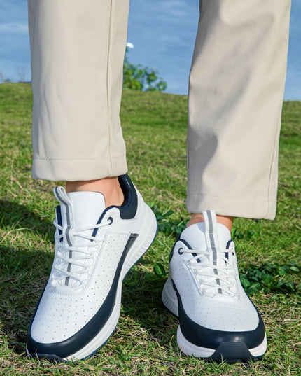 Men's Lightweight Golf Shoes-Breathable Sports Casual Shoes, Lace-Up Design, Non-Slip Rubber Sole-Universal in All Seasons