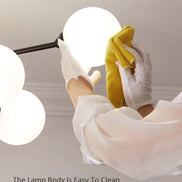 Modern Glass led Chandelier Lighting Ceiling Chandeliers Light For Dining Living Room Bedroom Kitchen Indoor Lustre Fixture Lamp