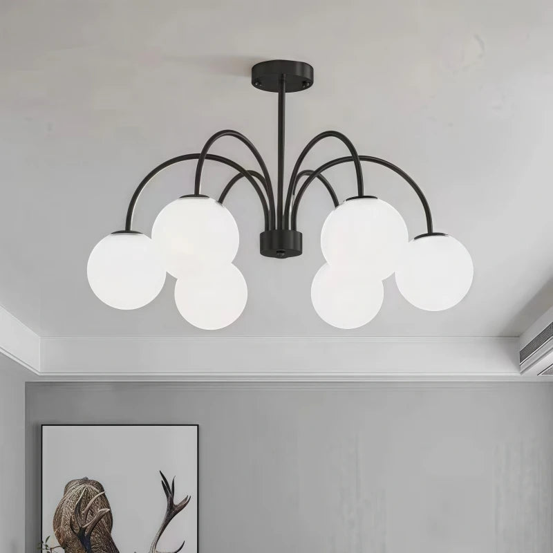 Modern E27 LED Chandelier Light  For Living Room Bedroom Dining Table Kitchen Study Ceiling Pendant Lamps Lustre Home Decoration
